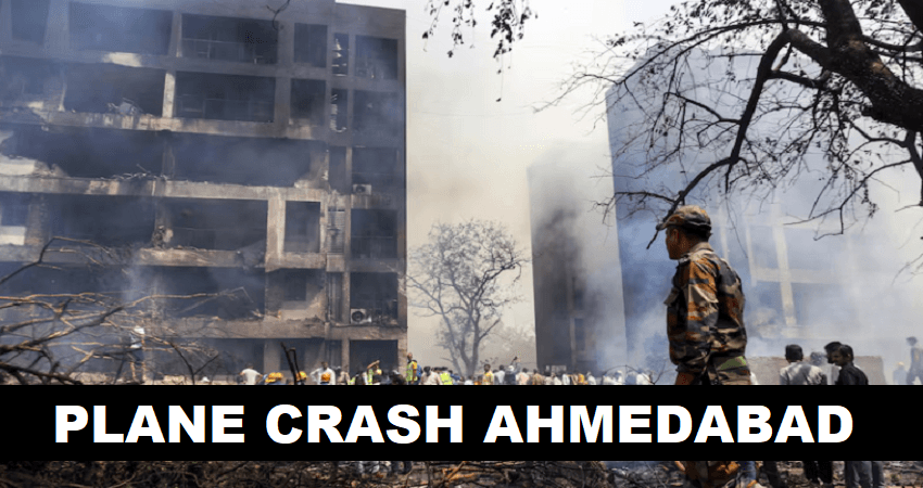 Ahmedabad Plane Crash Air India Flight AI-171 Bound for London Crashes Post-Takeoff; Extensive Rescue Operations Underway